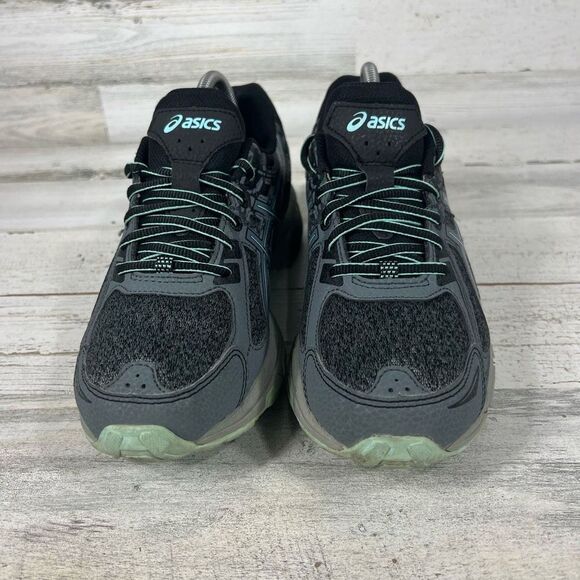 Asics Womens Gel Venture Trail Running Shoes Sneakers Shoes‎ Gray Black Size 9 - Picture 4 of 8